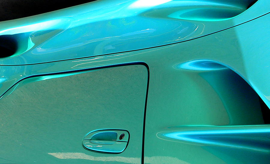 Turquoise Exotic Art Lines Photograph by Jeff Lowe