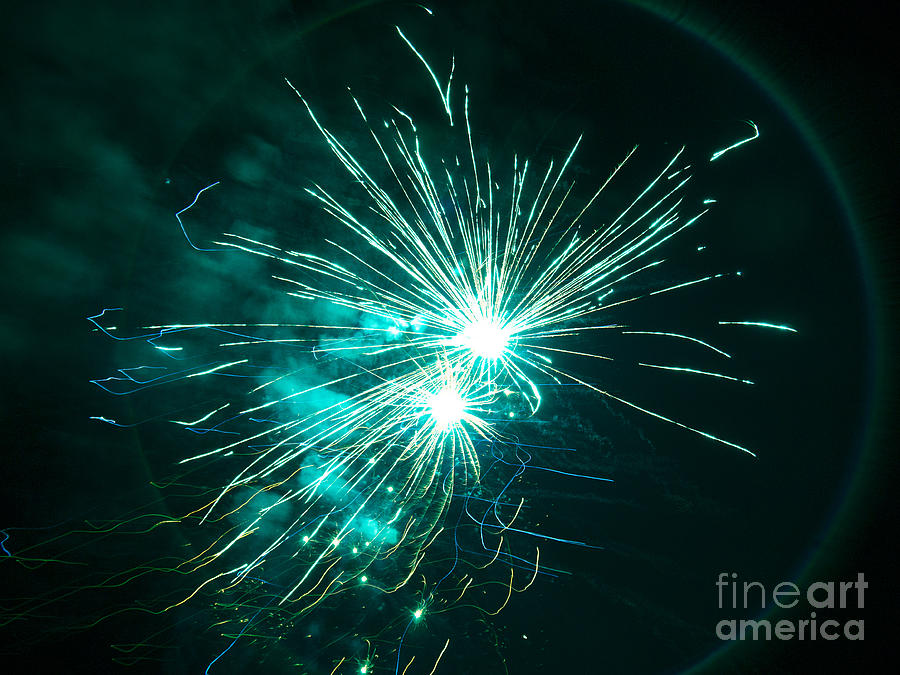 Halo of Turquoise Fire Photograph by Brenda Kean