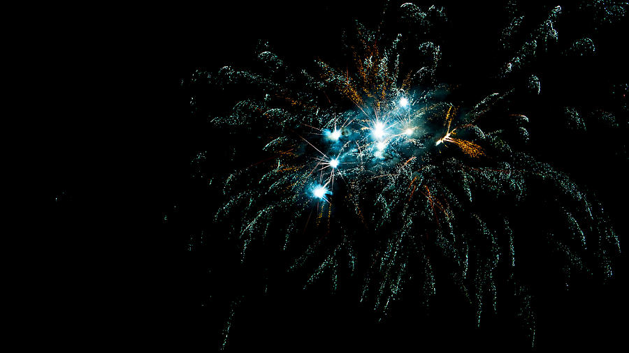 Turquoise Firework Nebula Photograph by Weston Westmoreland