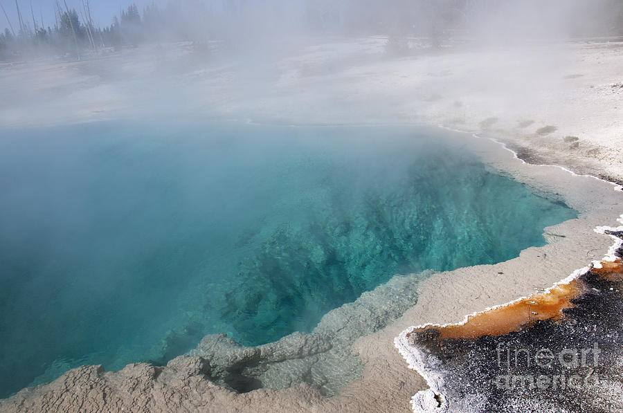 Turquoise Geothermal Pool Photograph by Brenda Kean