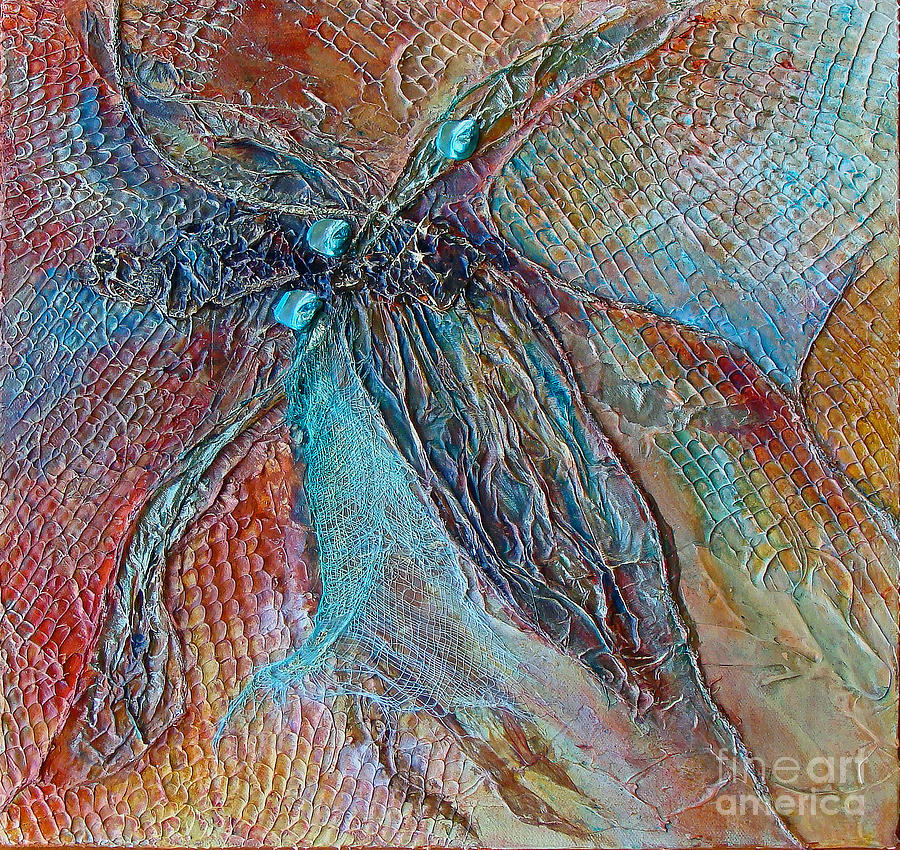 Turquoise Jewel Mixed Media by Phyllis Howard