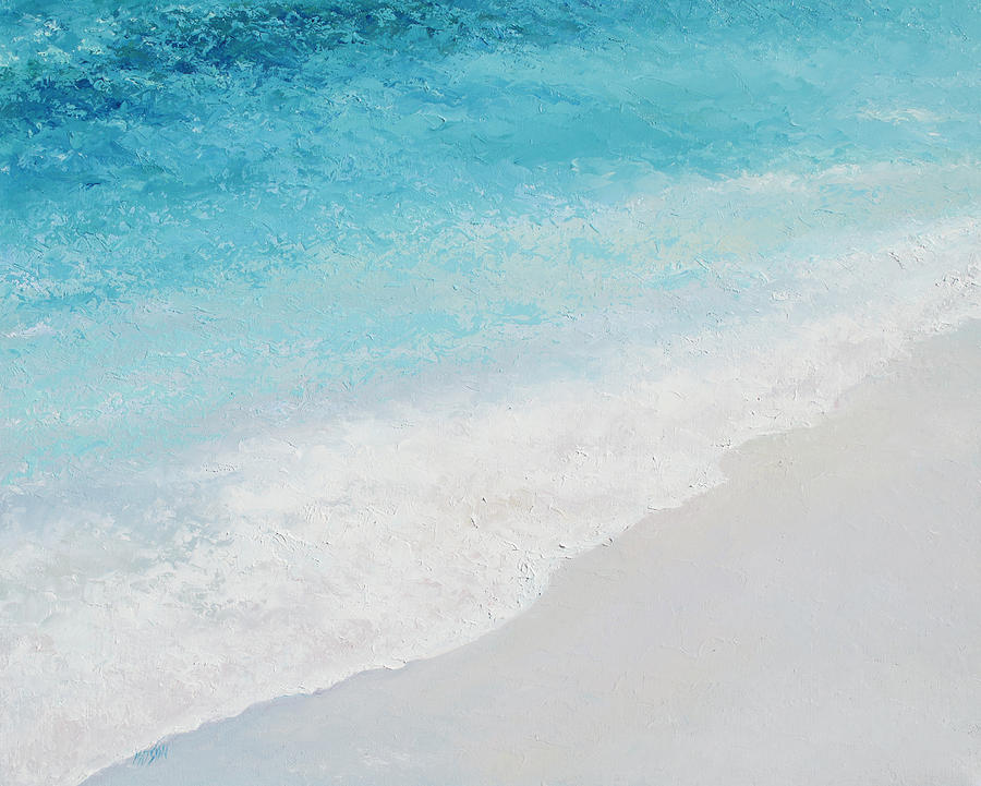 Turquoise Ocean 4 Painting by Jan Matson