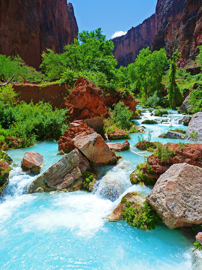 Turquoise Stream Photograph