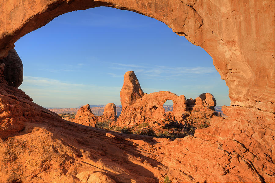 Turret Arch through North Window Photograph by Alan Vance Ley