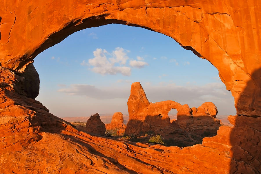 Arches National Park Photograph - Turret Arch through the North Window - Arches National Park - Utah by Gregory Ballos