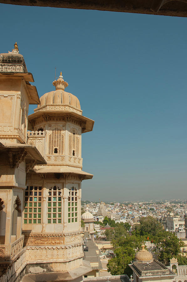 Turret, City Palace, Udaipur Photograph by Inger Hogstrom | Fine Art ...