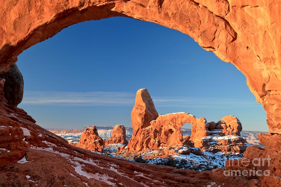 Arches National Park Photograph - Turret In A Window by Adam Jewell