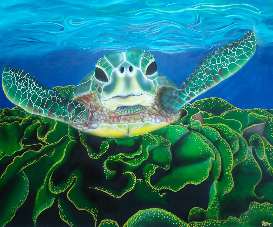 Turtle Cabbage Painting by Alex Minch - Fine Art America