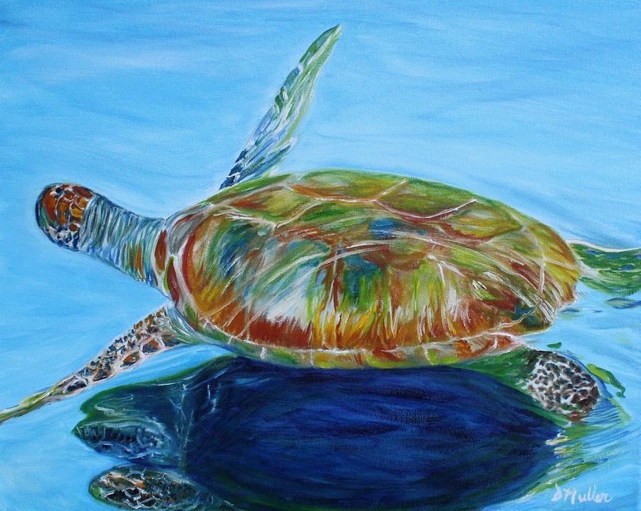 Turtle Painting By Donna Muller - Fine Art America