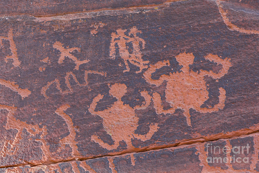 Turtle Photograph - Turtle Petroglyph by Jerry Fornarotto