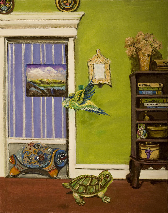 Turtle Time Painting by Susan Culver