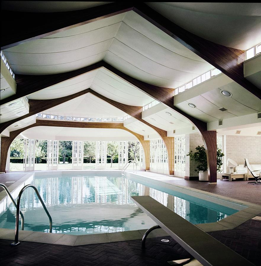 Turville Grange Pool House Photograph by Horst P. Horst