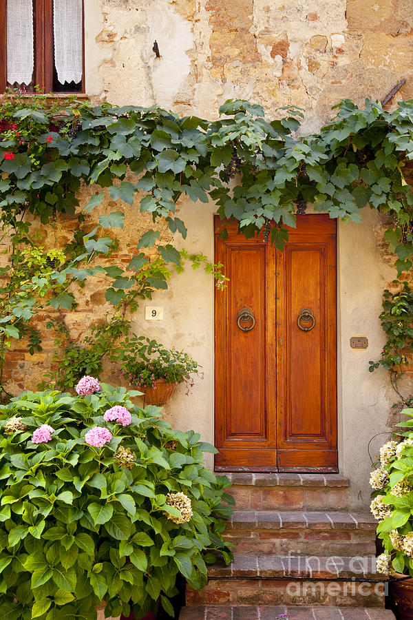 Flower Photograph - Tuscan Door by Brian Jannsen