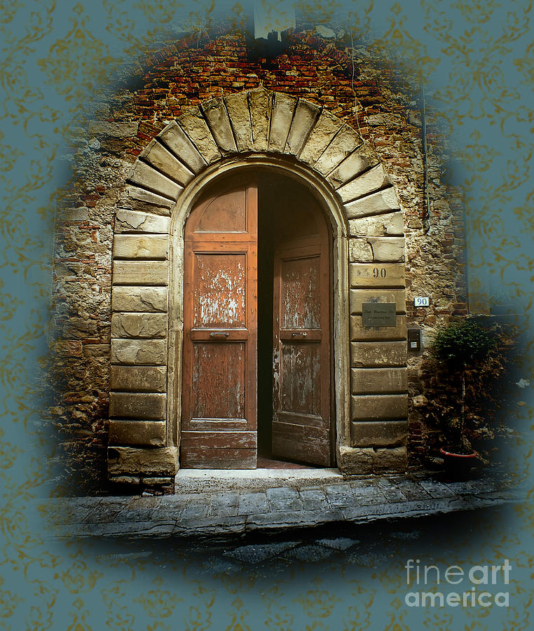 Tuscan Door Photograph by Karen Lewis