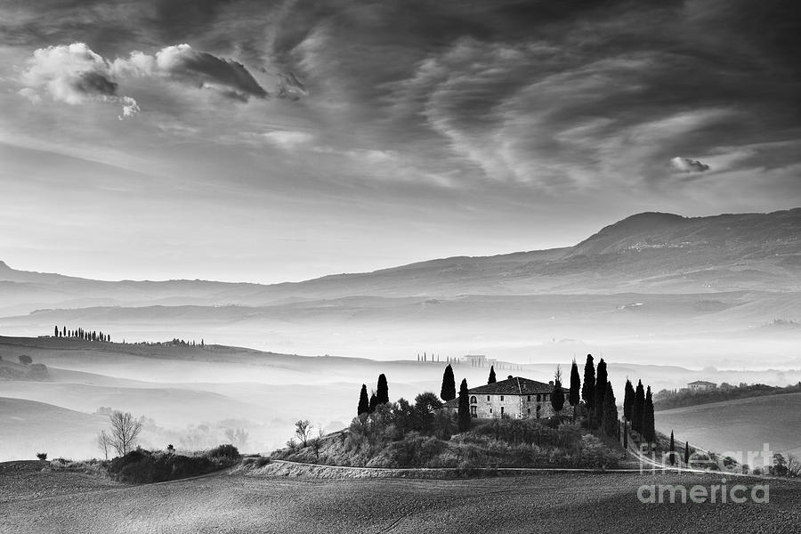 Black And White Photograph - Podere Belvedere 1 by Rod McLean