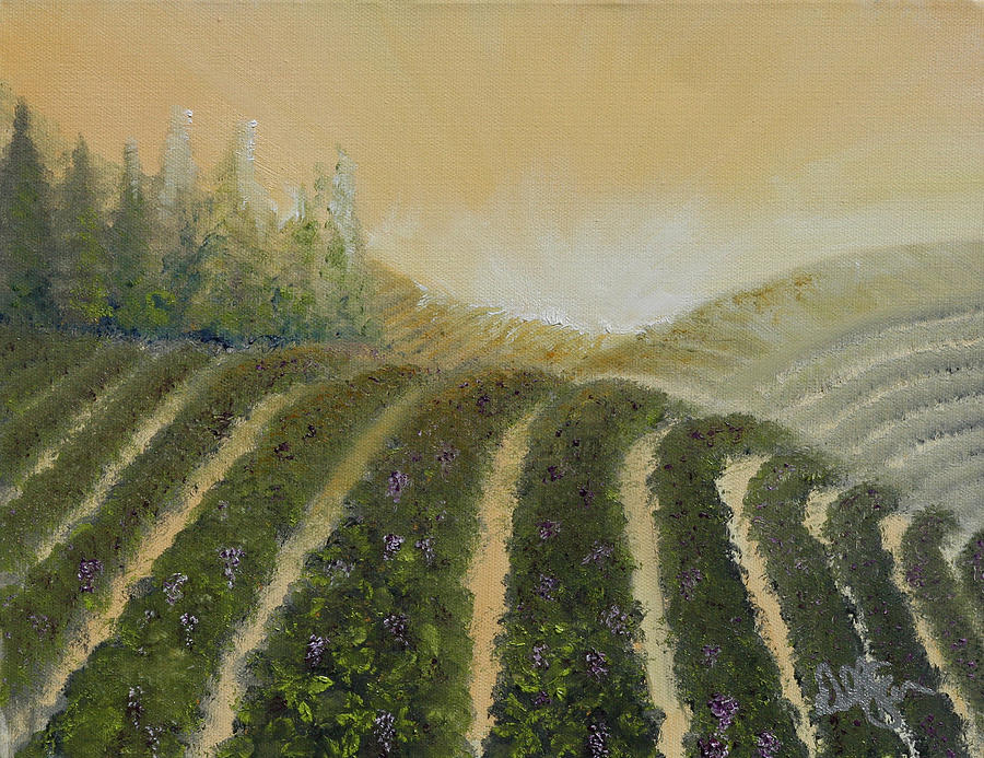 Landscape Painting - Tuscan Fields by David Kacey
