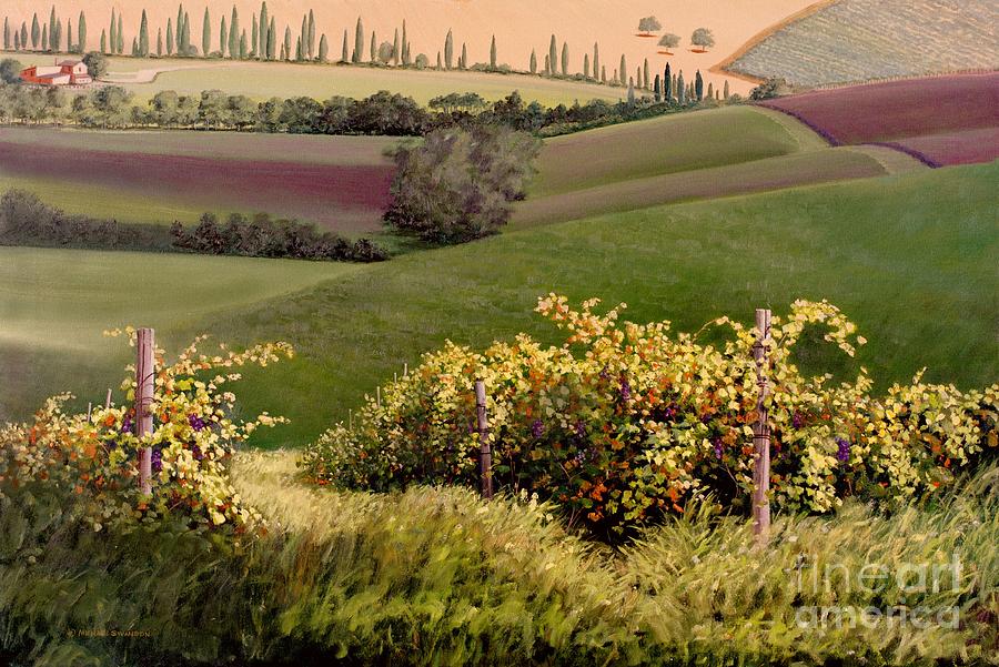 Tuscan Hills Painting by Michael Swanson