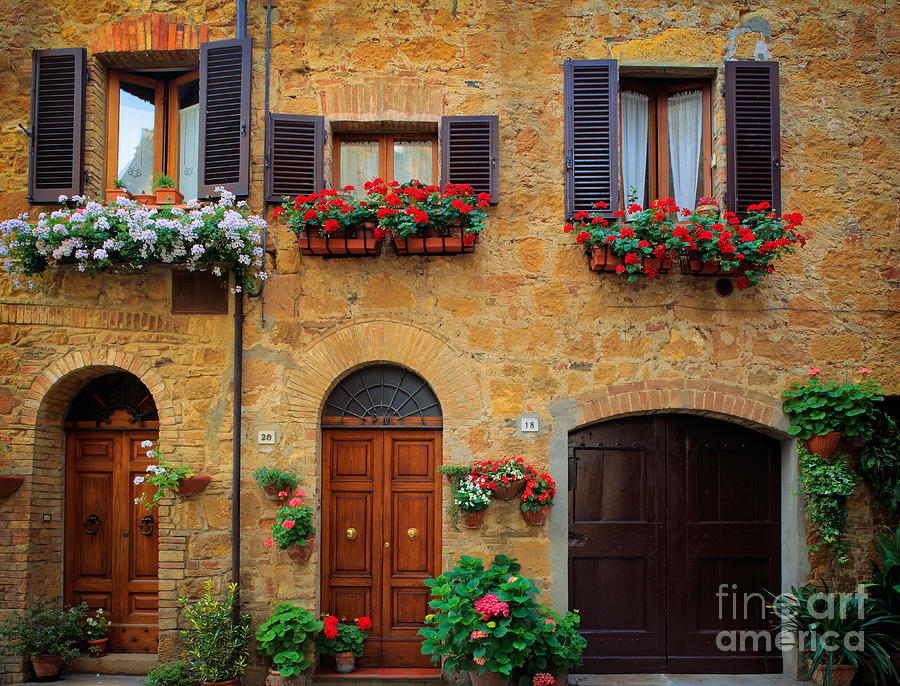 Tuscan Homes Photograph by Inge Johnsson