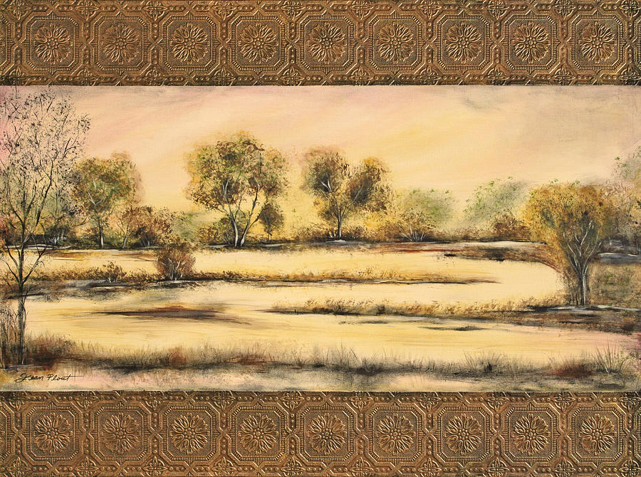 Tuscan Marsh Painting by Jean Plout