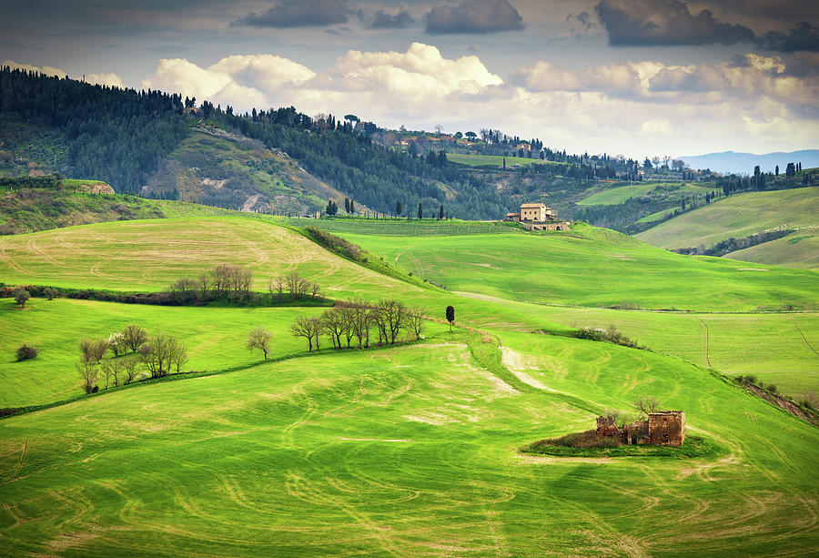 Tuscan Panorama Photograph by Larabelova