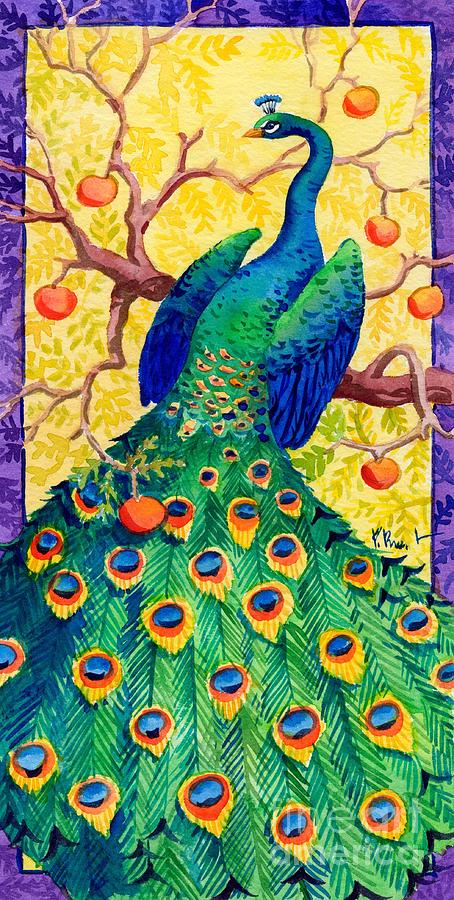 Peacock Painting - Tuscan Peacock by Paul Brent
