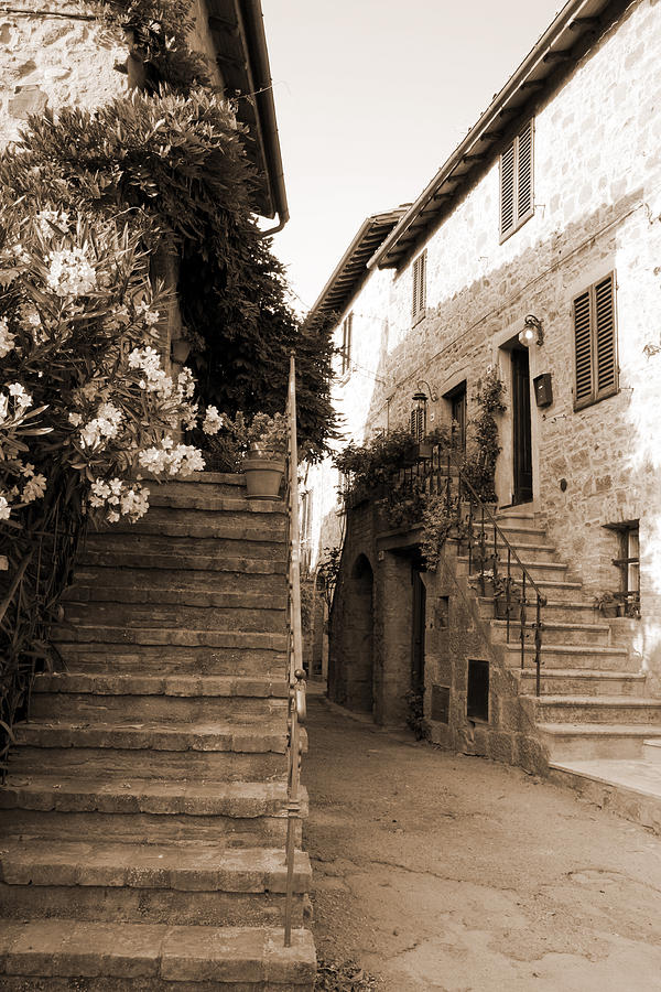 Tuscan Stairways 2 Photograph by Donna Corless