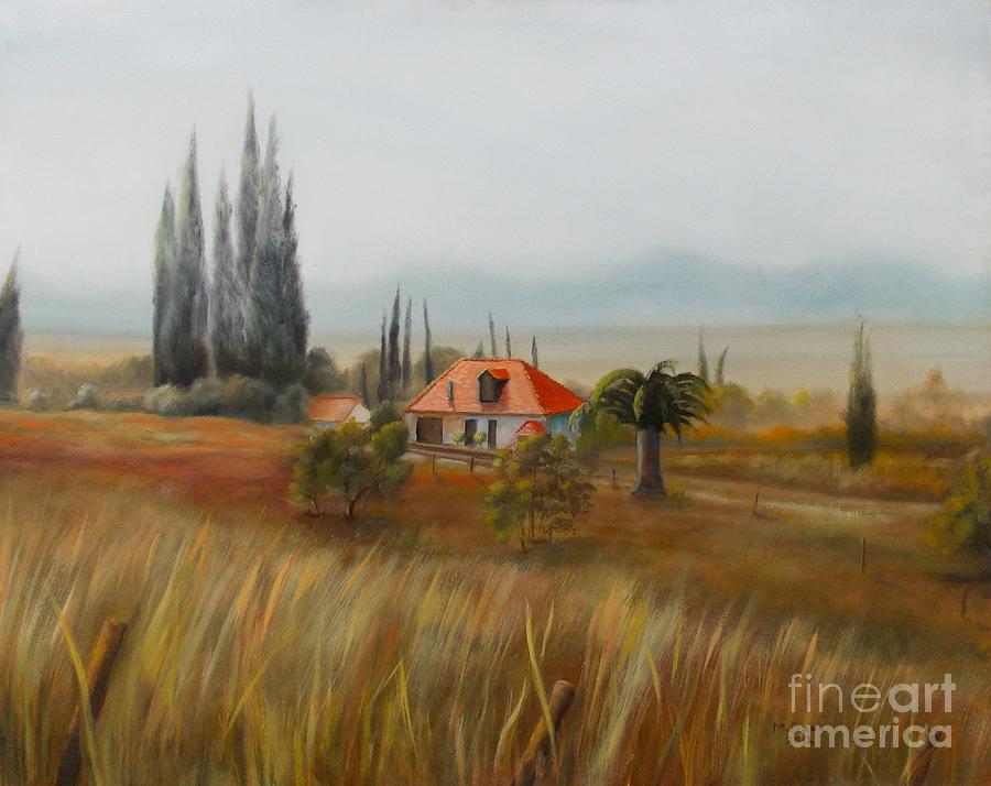 Tuscan View Painting by Marlene Book