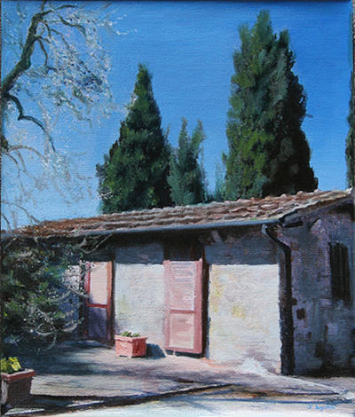Holiday Painting - Tuscan Villa by Jennifer Lycke