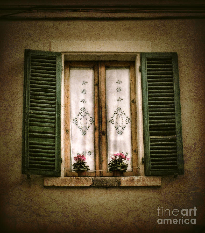 Tuscan Window Photograph by Karen Lewis