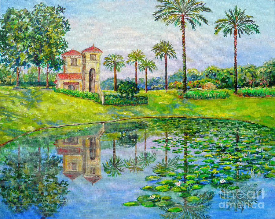 Tuscana Reflection Painting by Lou Ann Bagnall
