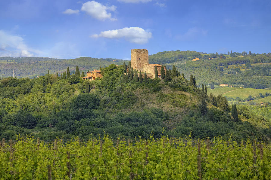 Castle Photograph - Tuscany - Arigiano by Joana Kruse
