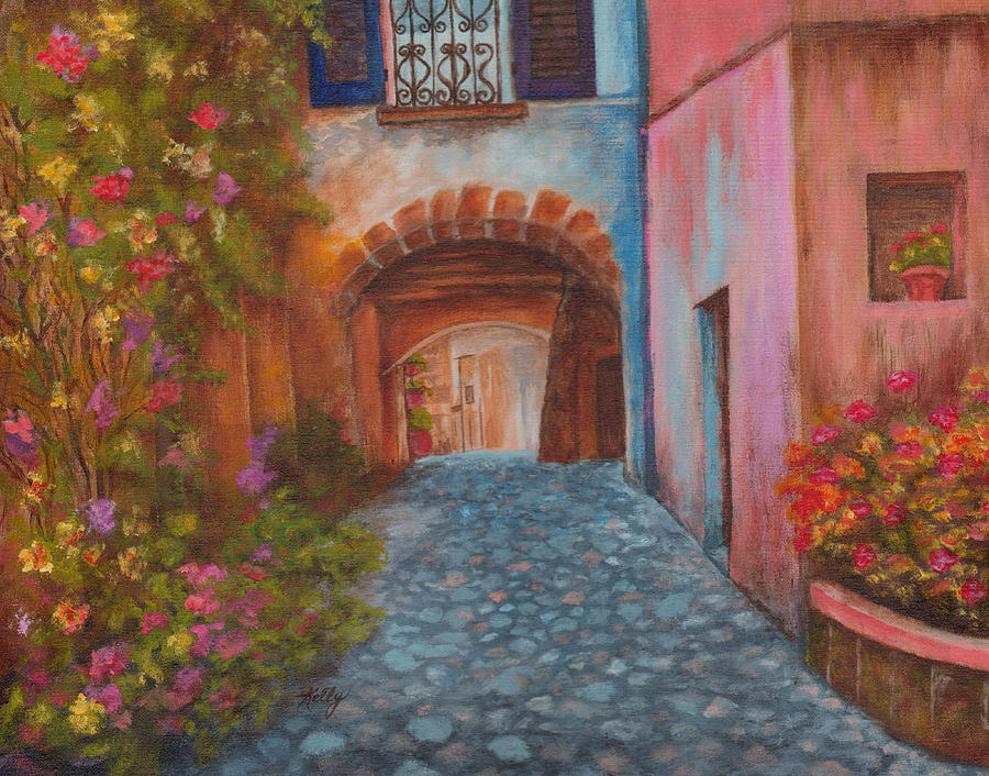 Landscape Drawing - Tuscany by Kathleen Kelly Thompson