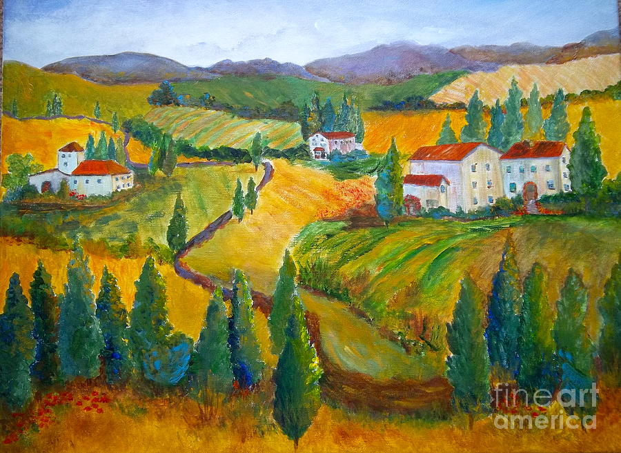 Tuscany Painting by Kathryn G Roberts