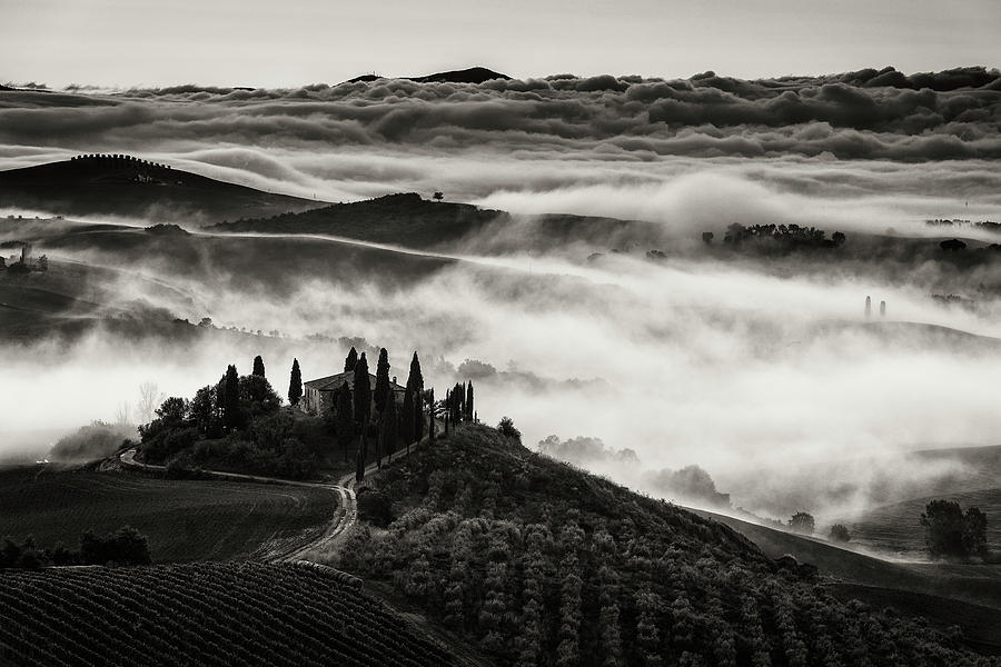 Black And White Photograph - Tuscany by Nina Pauli