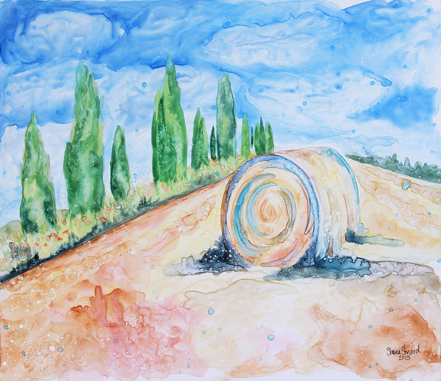 Tuscany on My Mind Painting by Shaina Stinard