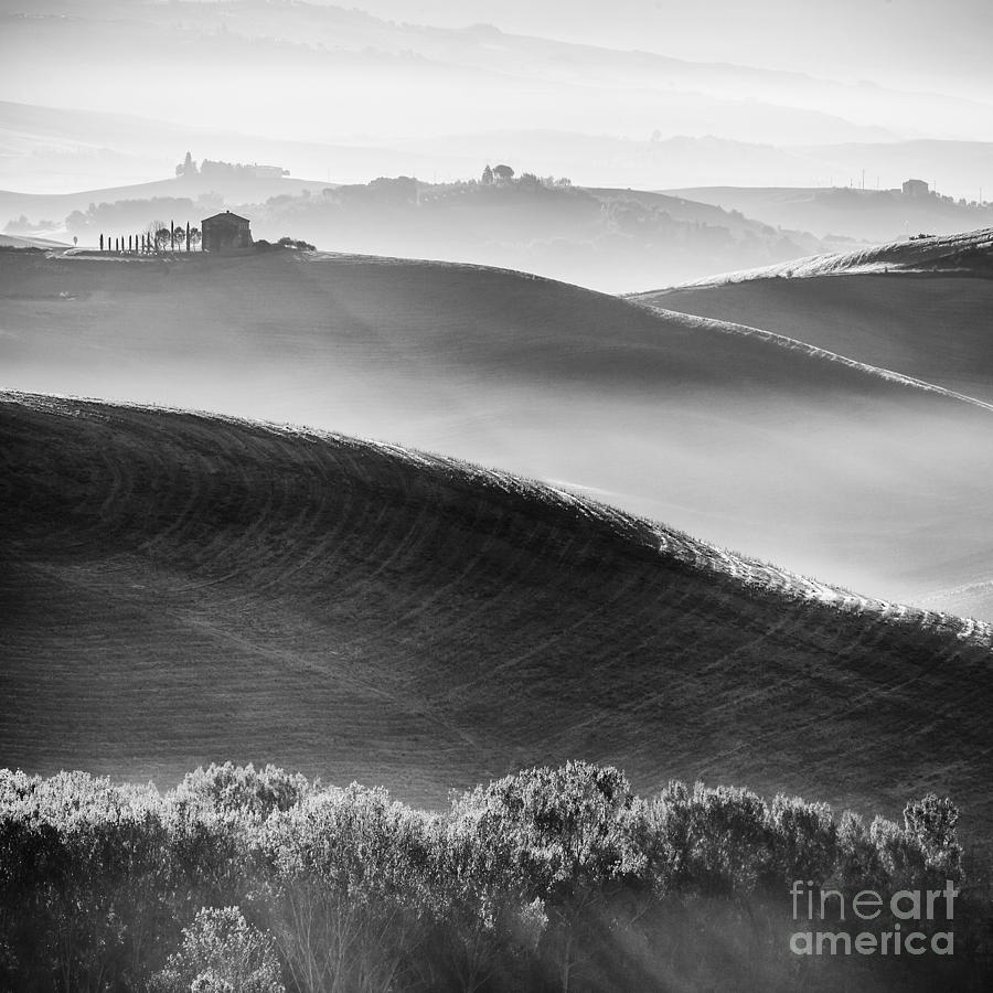 Black And White Photograph - Tuscany by Pawel Klarecki