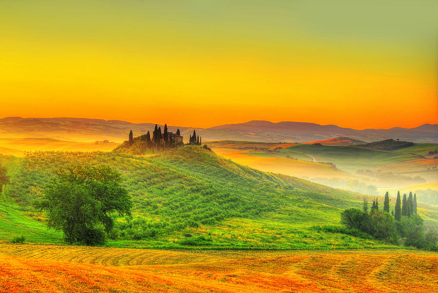 Tuscany Sunrise Photograph by Midori Chan