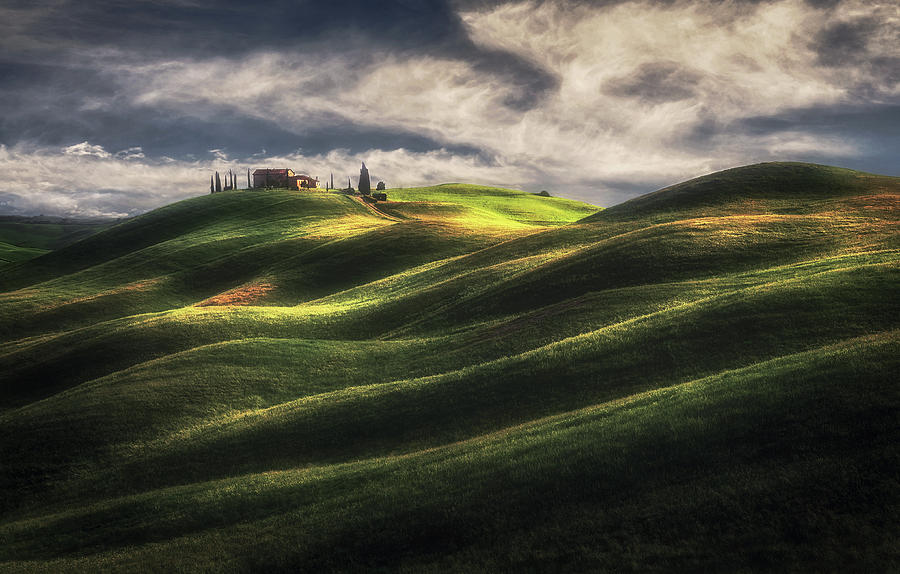 Farm Photograph - Tuscany Sweet Hills. by Massimo Cuomo