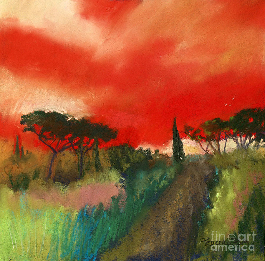 Tuscany Trails Pastel by Robin Pedrero