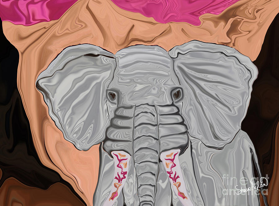 Elephant Digital Art - Tusks Manicure by Sherin  Hylan