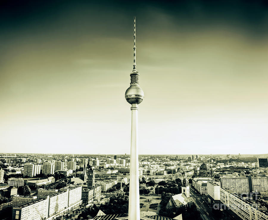 Tv tower or Fersehturm in Berlin Germany Photograph by Michal Bednarek