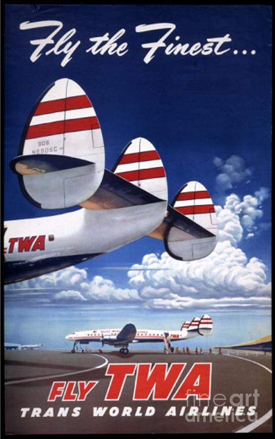 Jet Photograph - TWA Advertisement by Unknown