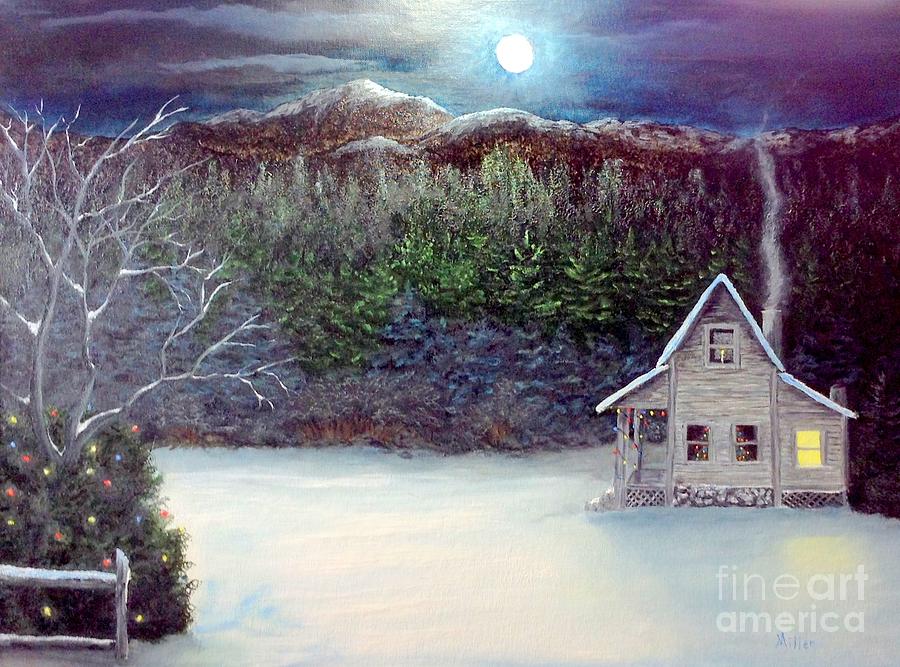 Twas the night before Christmas Painting by Peggy Miller