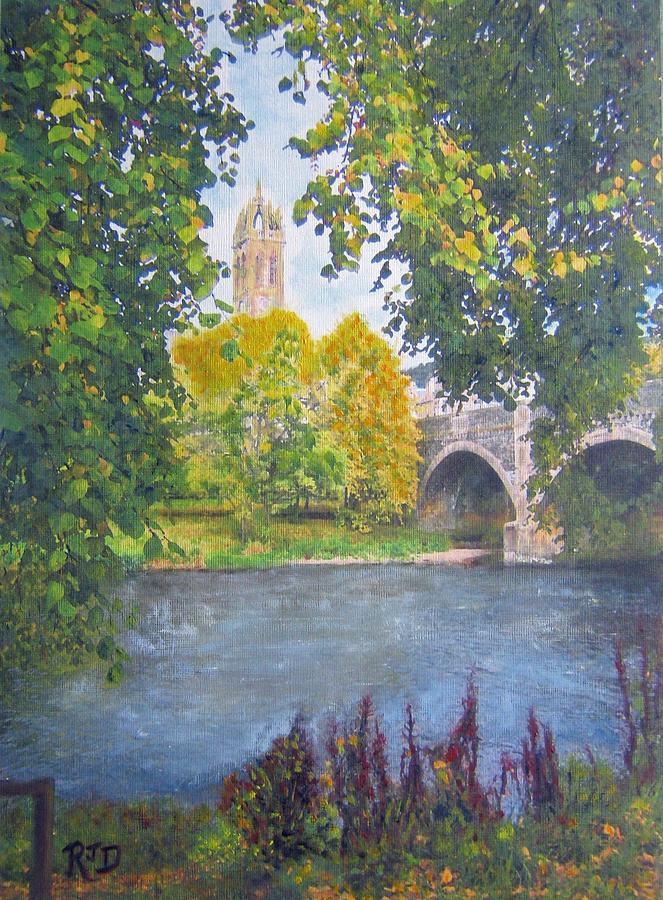 A Place To Pause - Peebles Painting by Richard James Digance
