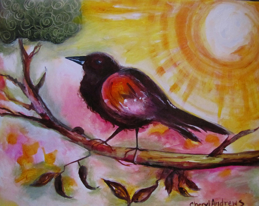 Bird Mixed Media - Tweet Surrender by Cheryl Andrews