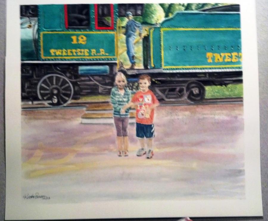 Tweetsie Rail Road SOLD Painting by Richard Benson