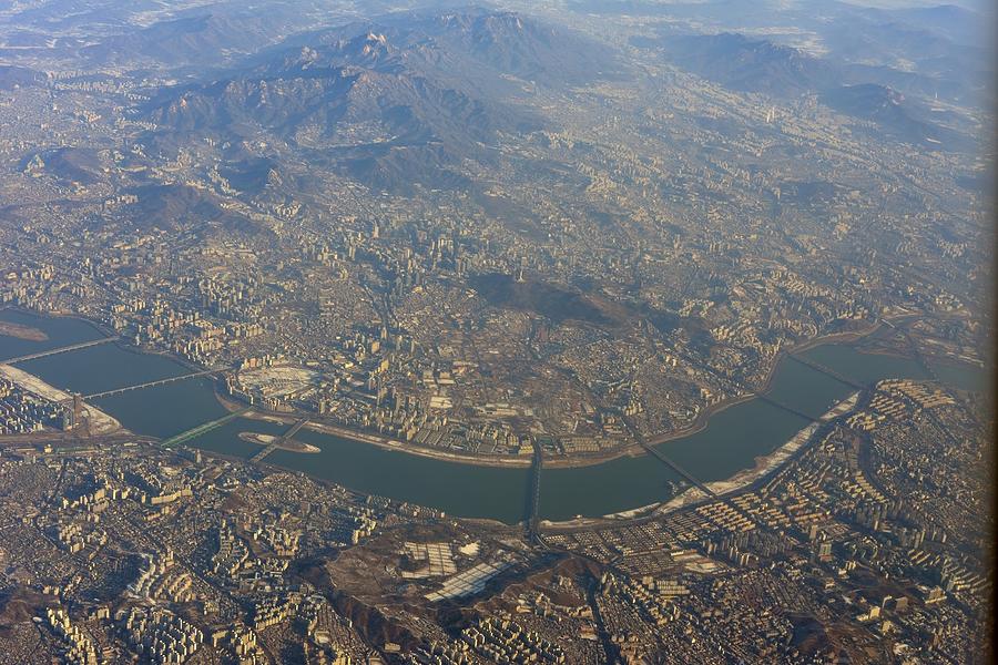 Seoul Photograph - Seoul Aerial by Thomas Michael Corcoran