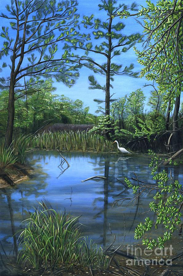 Nature Painting - Twelve Oaks by JoAnn Wheeler