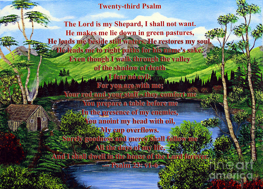 Twenty-Third Psalm  Painting by Barbara A Griffin