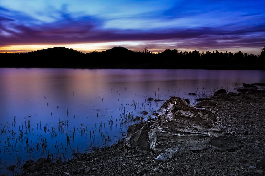 Twilight at Cataract Lake Photograph by Medicine Tree Studios